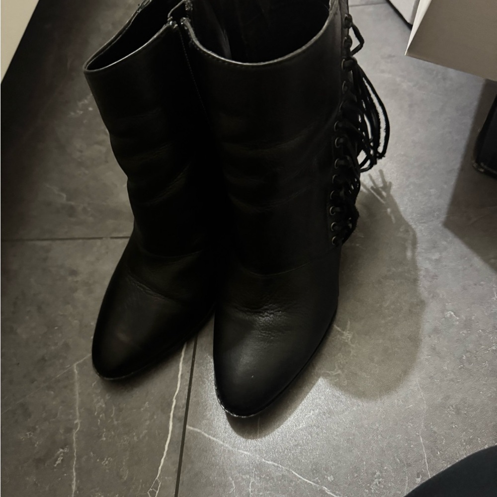 Aldo Fringe Linsey Bootie Black - Picture 8 of 10
